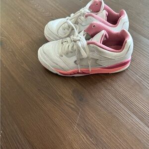 Pink and white Jordan